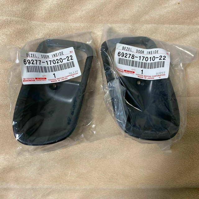 TOYOTA GENUINE MR2 SW20 Door Inside Handle Bezel LH & RH black Set