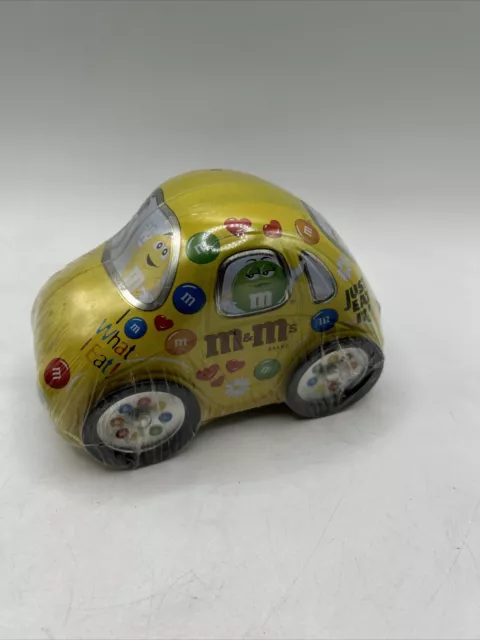 M&M yellow VW Car Collector's Tin Members only Unopened 3