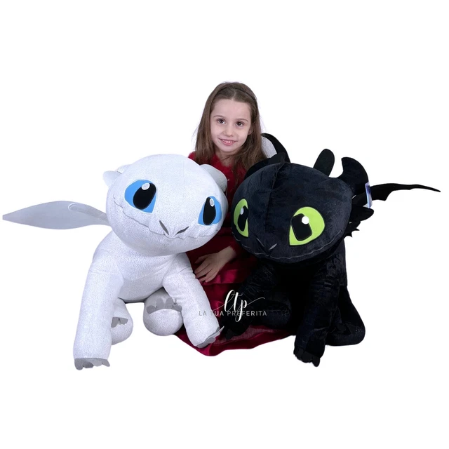 Dragon Trainer III Furia Assombri Et Chiara 80cm Peluche Grande Souple Size XXL