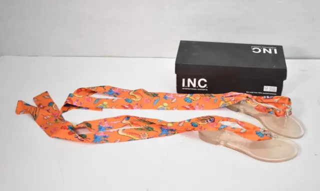 Inc International Concepts Women's Malana Scarf Flat Seahorse Sandals Size 6 M