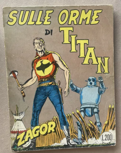 Zagor Zenith 63-L.200- Sulle Orme Di Titan -Giugno 1966 -Mg E Continua-Originale