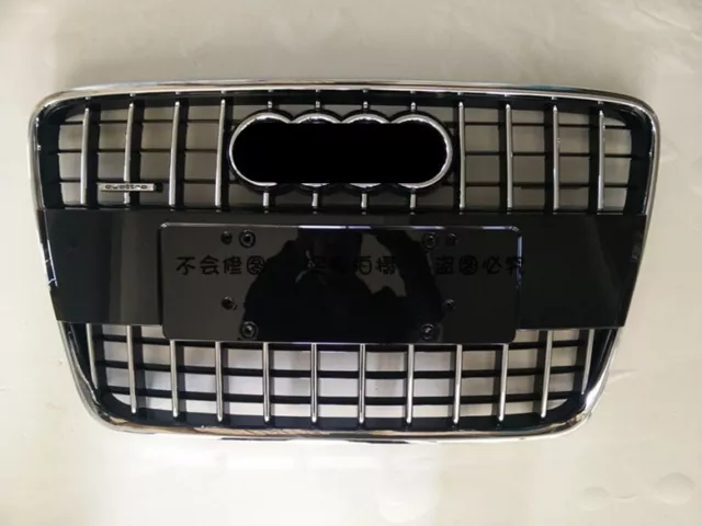 Für Audi Q7 2007-2015 Chrome Quattro-Abzeichen Grill Kühlergrill Frontgrills