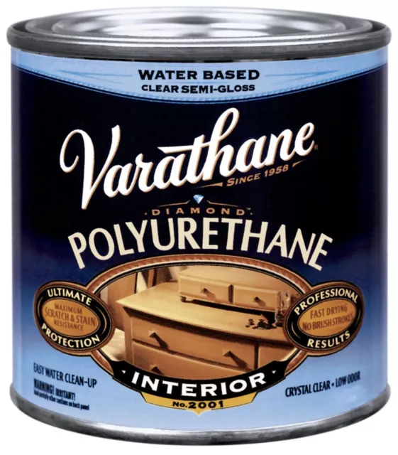 Varathane 200161H Crystal Clear Water Based Polyurethane Wood Stain 0.5 pt.