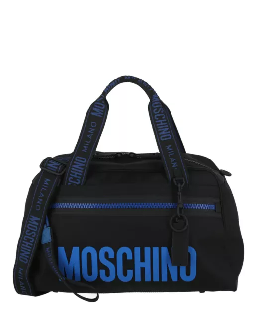 Moschino Mens Logo Nylon Duffle Bag