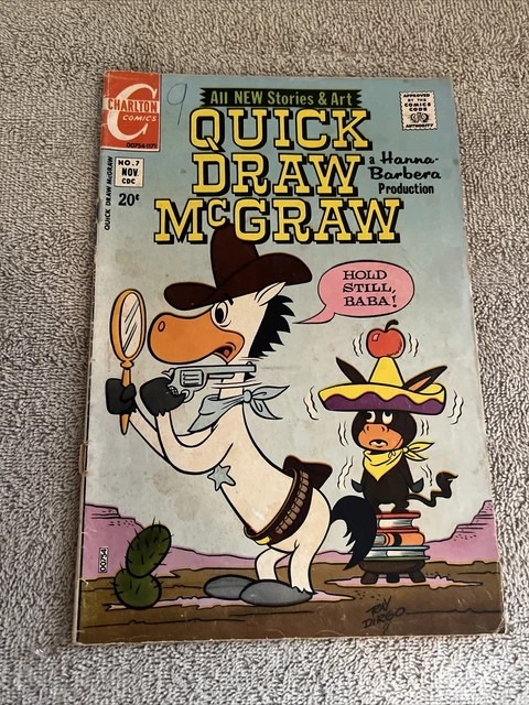 QUICK DRAW MCGRAW 7 1971 Charlton Hanna - Quick Draw McGraw 7 1971 Charlton Hanna Barbera TV Cartoon.webp