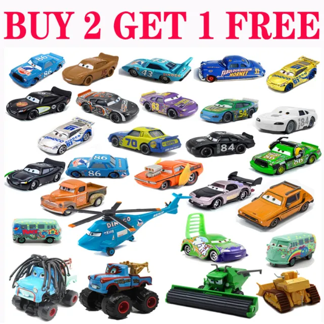1:55 Diecast Model Car  Disney Pixar Cars Lightning McQueen Gift Toys Lot Loose