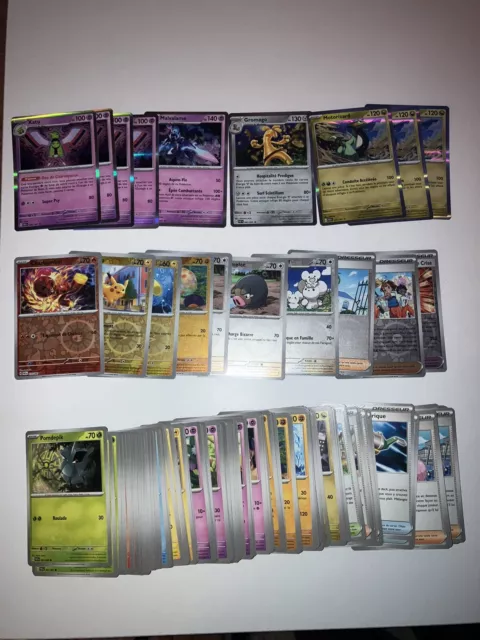 Lot de 195 Cartes Pokémon Destinées Paldea EV4.5 co/unco/rare/reverse/holo