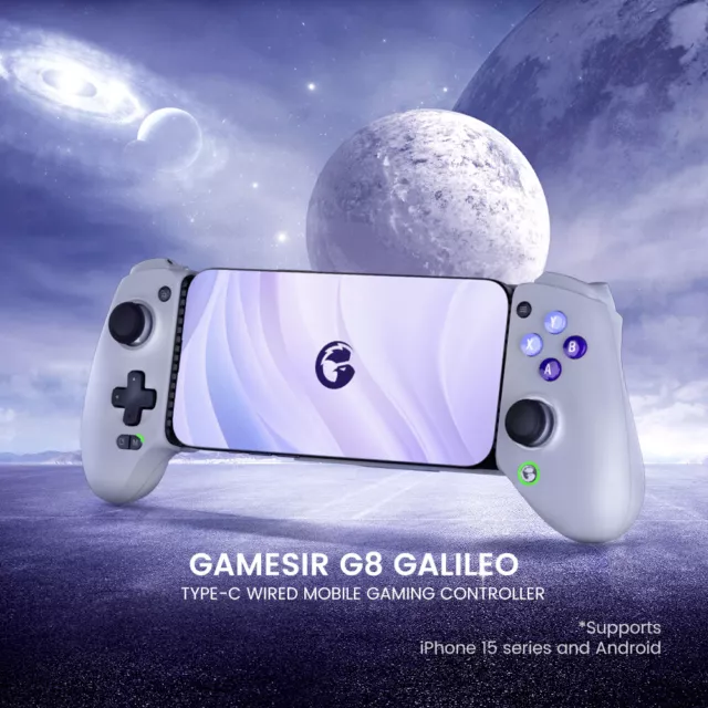 GameSir G8 Galileo Type C Mobile Phone Controller with Hall Effect Stick 2