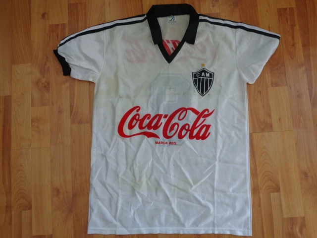 Maillot Clube Atlético Mineiro 2016 - Dryworld - Blanc/Rouge - Taille L - Dédicacé