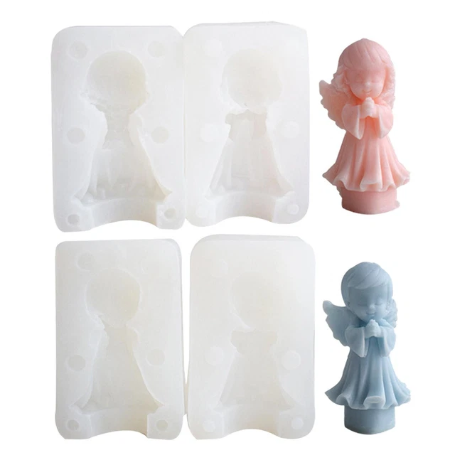 Silicone Angel Mold Silicone Molds for Candles 3D Angel Candle Making Mold