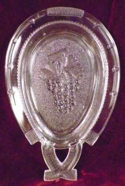 Imperial Concord Paul Revere Horseshoe Bowl Nappy Pickle Dish Clear Glass