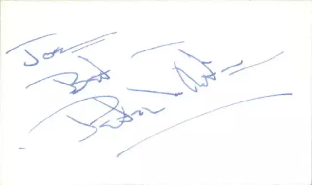 Peter White Actor Dave Signed 3" x 5" Index Card