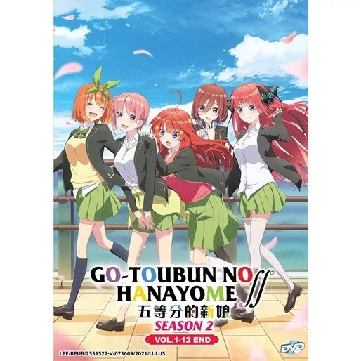 ANIME DVD~ENGLISH DUBBED~Go-toubun No Hanayome Season 1+2(1-24End+Movie)+GIFT