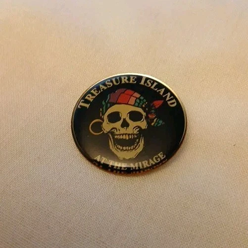 VINTAGE TREASURE ISLAND At The Mirage Skull And Swords  display picture 3