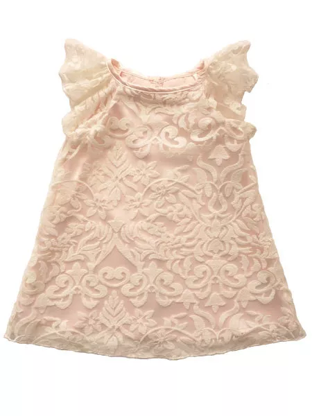 Biscotti NWT Party Dress Lace Baby & Toddler Girls  Pink and Beige