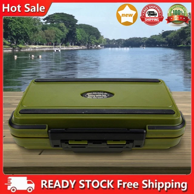Plastic Fishing Accessory Box Dividers Fishing Toolbox Large Capacity Fishing Tool