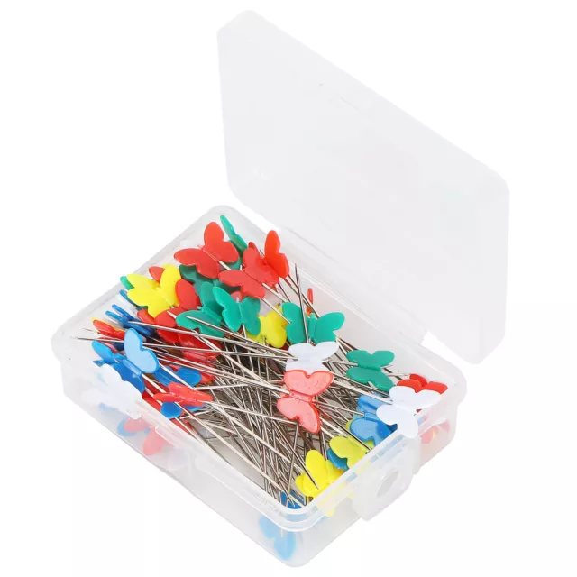 100x Button Bow Tie Head Sewing Pins Straight Quilting Pins Spare ⊹