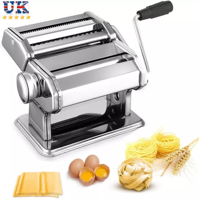 Kitchen Spaghetti Roller Lasagne Tagliatelle Cutter Machine Manual Pasta Makers