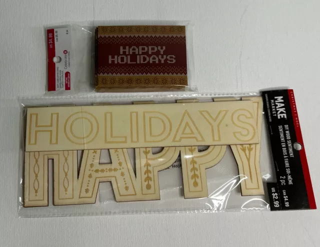 Happy Holidays Gift Card Envelopes, Happy Holidays Sign, Craft