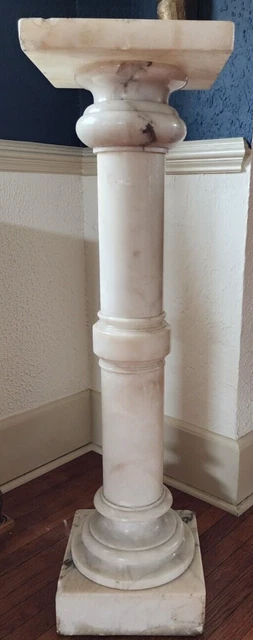Antique Classical Marble Sculpture Display Pedestal,  19th century