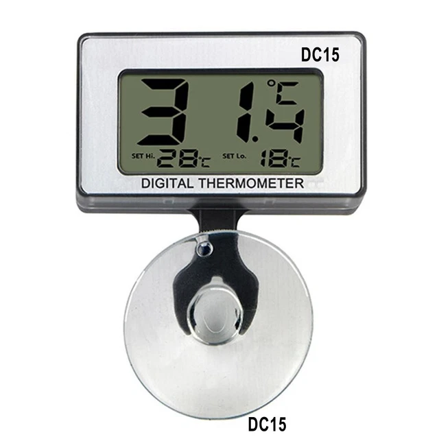 Medidor de temperatura digital LCD con accesorios de ventosa sumergible