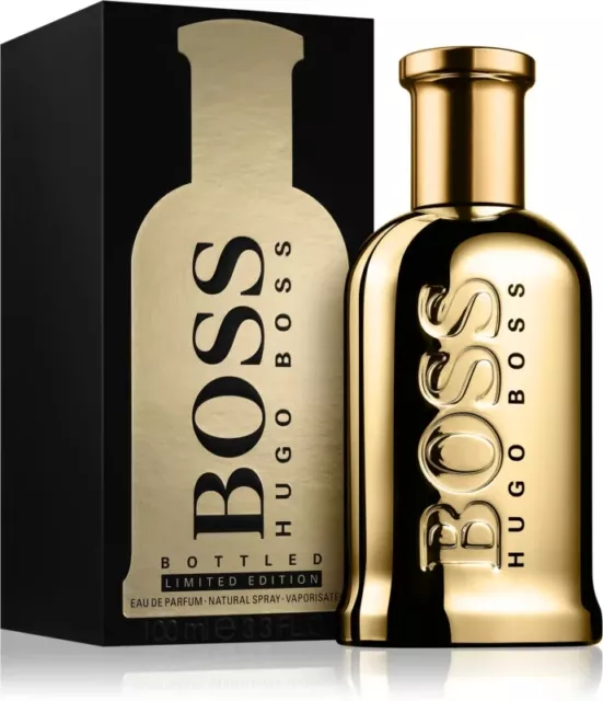 Hugo Boss BOTTLED 100ml Eau de Parfum Spray EDP  "GOLD" Lim. Edition Neu Folie