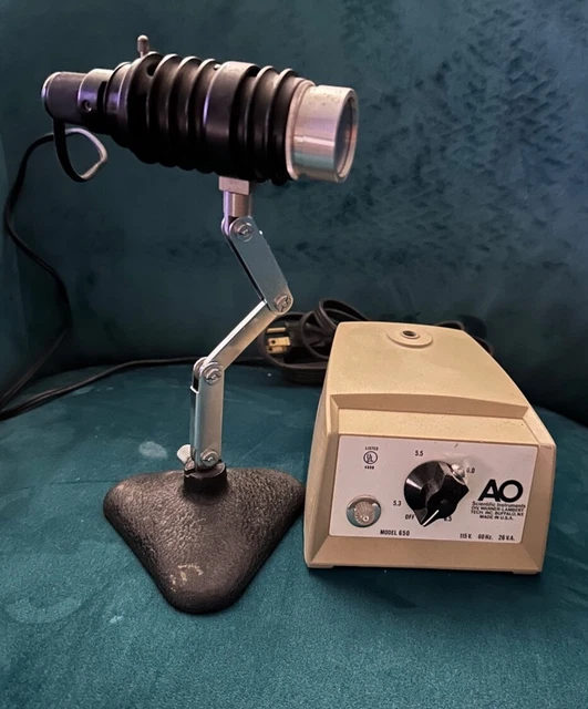 AO Scientific Instruments Microscope Light Source & Power Transformer 