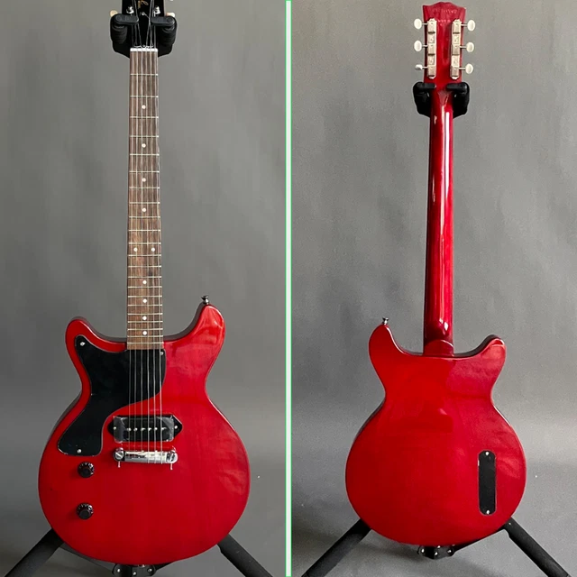 6STRINGS RELIC RED Lefthanded Electric Guitars P90 Pickups Black