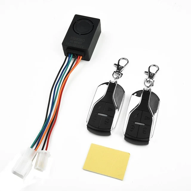 Dual Remote DUAL REMOTE CONTROL Control box 36V-72V Anti-theft Alarm Wireless ...
