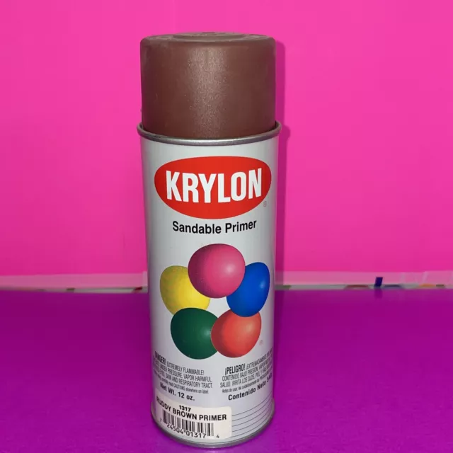 Vintage KRYLON Crystal Clear - 1301 Acrylic spray paint can Borden