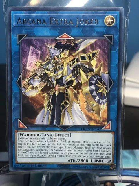 Yugioh! 3x Arcana Extra Joker KICO-EN030 Rare 1st Ed Brand New