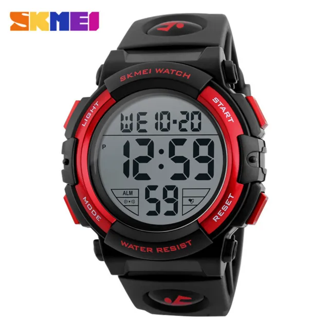 SKMEI Sports Watches Men Fashion Alarm Digital Watch Boys Electronic Wristwatch