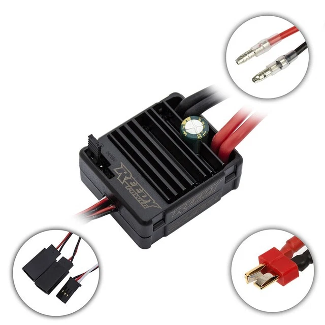 10.5T ホビーラジコン用モーター RCP Motor Wires 4mm Male or Female with Tinned Ends