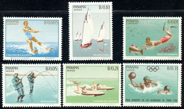 Panama Mi.-Nr. 734-39 **, Olympische Sommerspiele in Tokio, kpl., postfr. Satz!