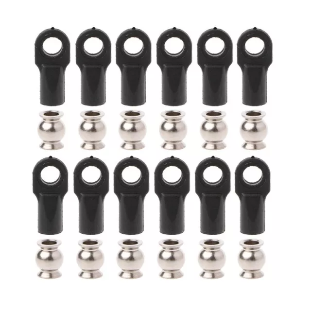 12Pcs Rod End Link Linkage Balls Joint Head for 1/10 RC Car Crawler Axial F1