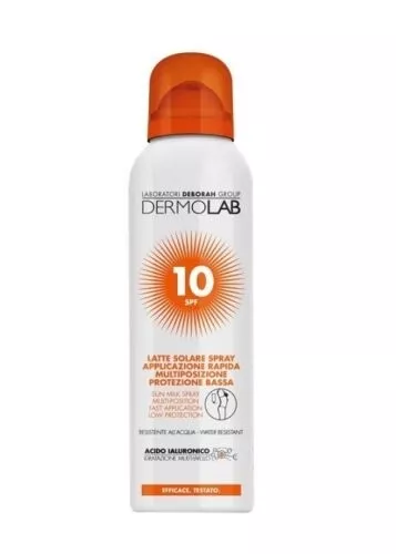 Dermolab Latte Solare Spray Viso E Corpo Spf10 150 Ml