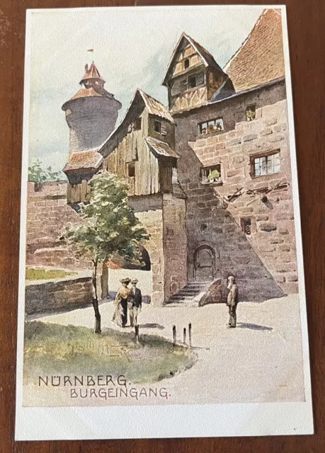 CPA AK Nurnberg- Burgeingang GERMANY carte postale