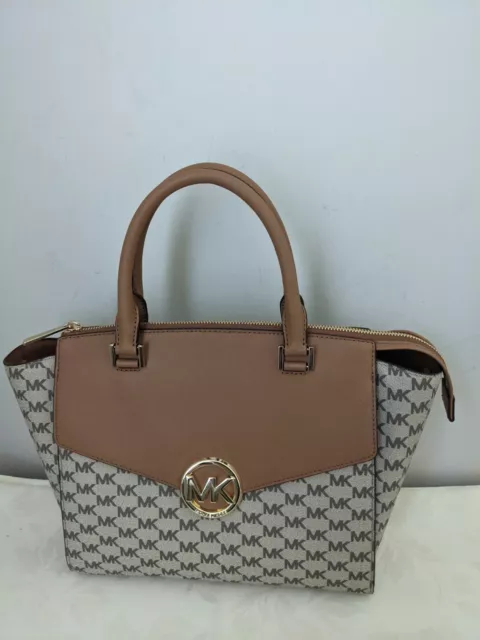 MICHAEL Michael Kors Hudson Leather Large Satchel NWT