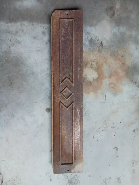 Stair Riser Victorian Architectural Salvage Cast Iron 7-1/2"x38"