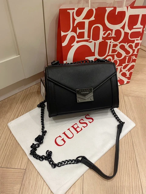 New With Tag Guess Lynda Crossbody Mini Chain Bag Black