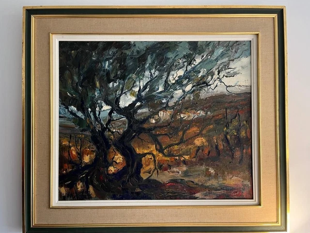 Tableau Original Huile Sur Toile De Laurence Ginailhac – Plage Du Pyla Sous Les Pins – 40x55 Cm