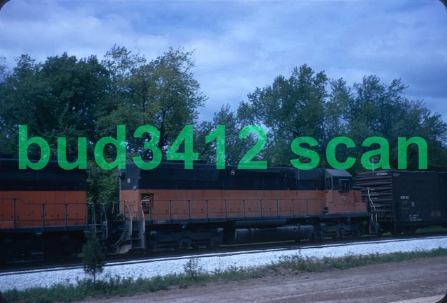 MILW Milwaukee Road SD45 #8 at ?? 1974 ORIGINAL Slide!