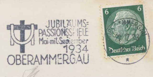 German Kingdom Special Advertising Stamp 1933 ""Oberammergau / Jubilee Passion Game 3