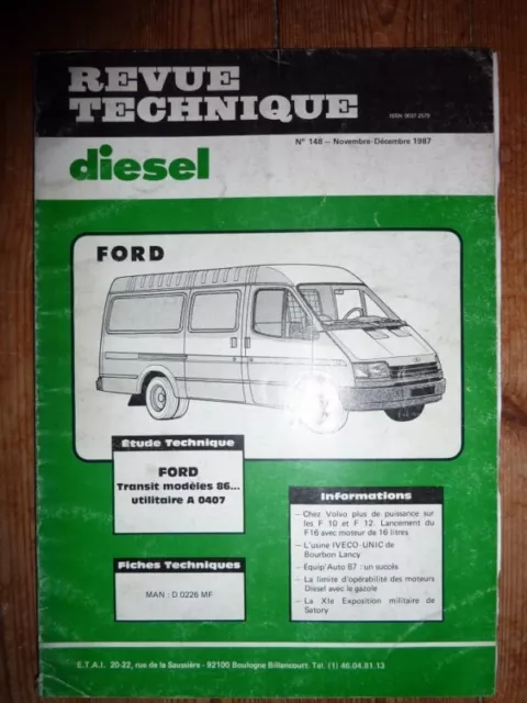 Transit 86 Revue Technique Ford Etat - Bon Etat Occasion