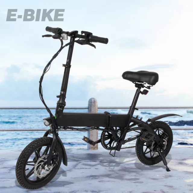 Megawheels Électrique Vélo Pliant E-Roller Scooter14 in 250W 36V