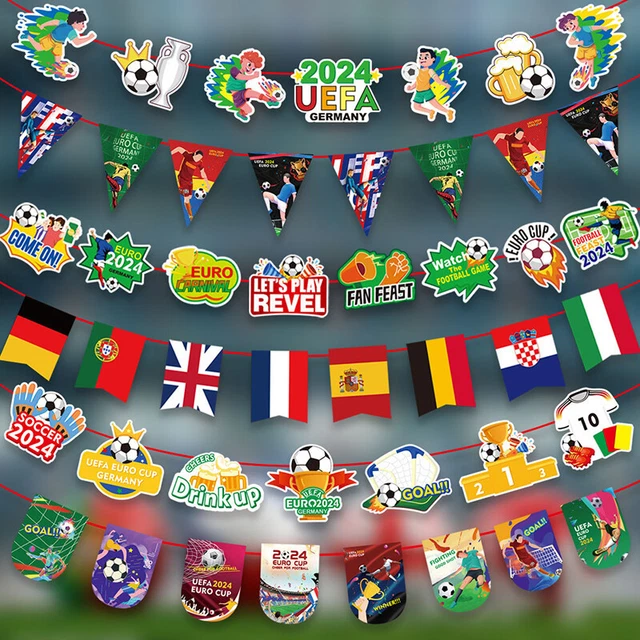 2024 EUROPE COUNTRIES Cup Bunting National String Flags Banner Football