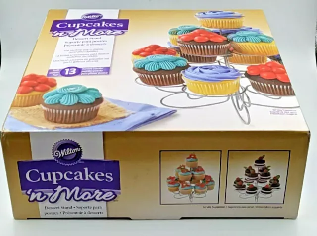 NEW WILTON Cupcake N More Dessert Stand Display Holds up to 13 Cupcakes! 3