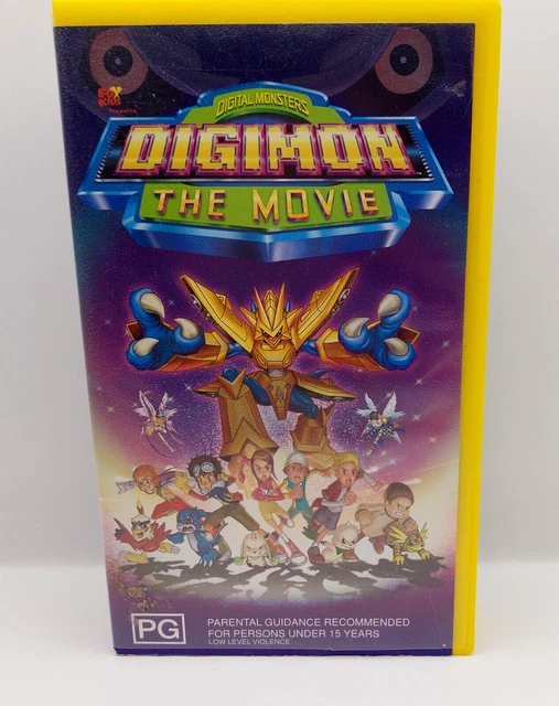 DIGIMON THE MOVIE FULL LENGTH FEATURE VHS VINTAGE TAPE -  PG  Good Condition