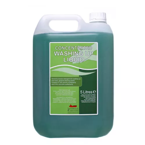 2 x 5 Litre Thick Washing Up Liquid 20% Concentrated Detergent Kitchen Dishes