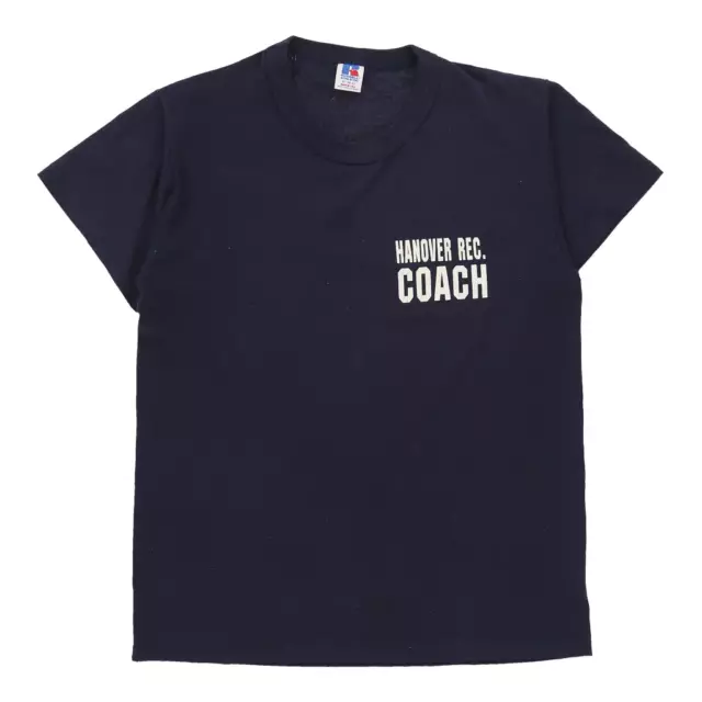 HANOVER REC. COACH Russell Athletic T-Shirt - Medium Navy Cotton Blend ...